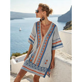 Robe Caftan Brodée Femme