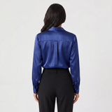 Blouse à col chemise à manches longues