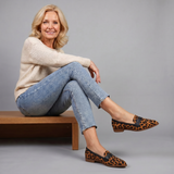 Mocassin à Bout Pointu avec Sangle Contrastante Helen