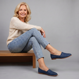 Selene Chaussure Plate Tissée à Bout Pointu