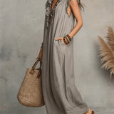 Robe Maxi à Volants Femme